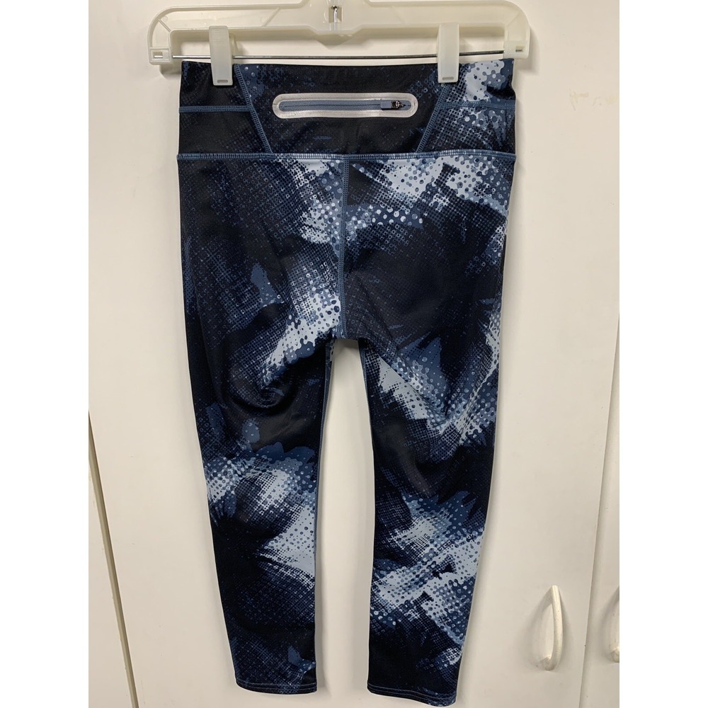 Athleta Electric Sonar Capri Leggings Womens XS Blue‎ Gym Active Athletic 152878 - Picture 9 of 12